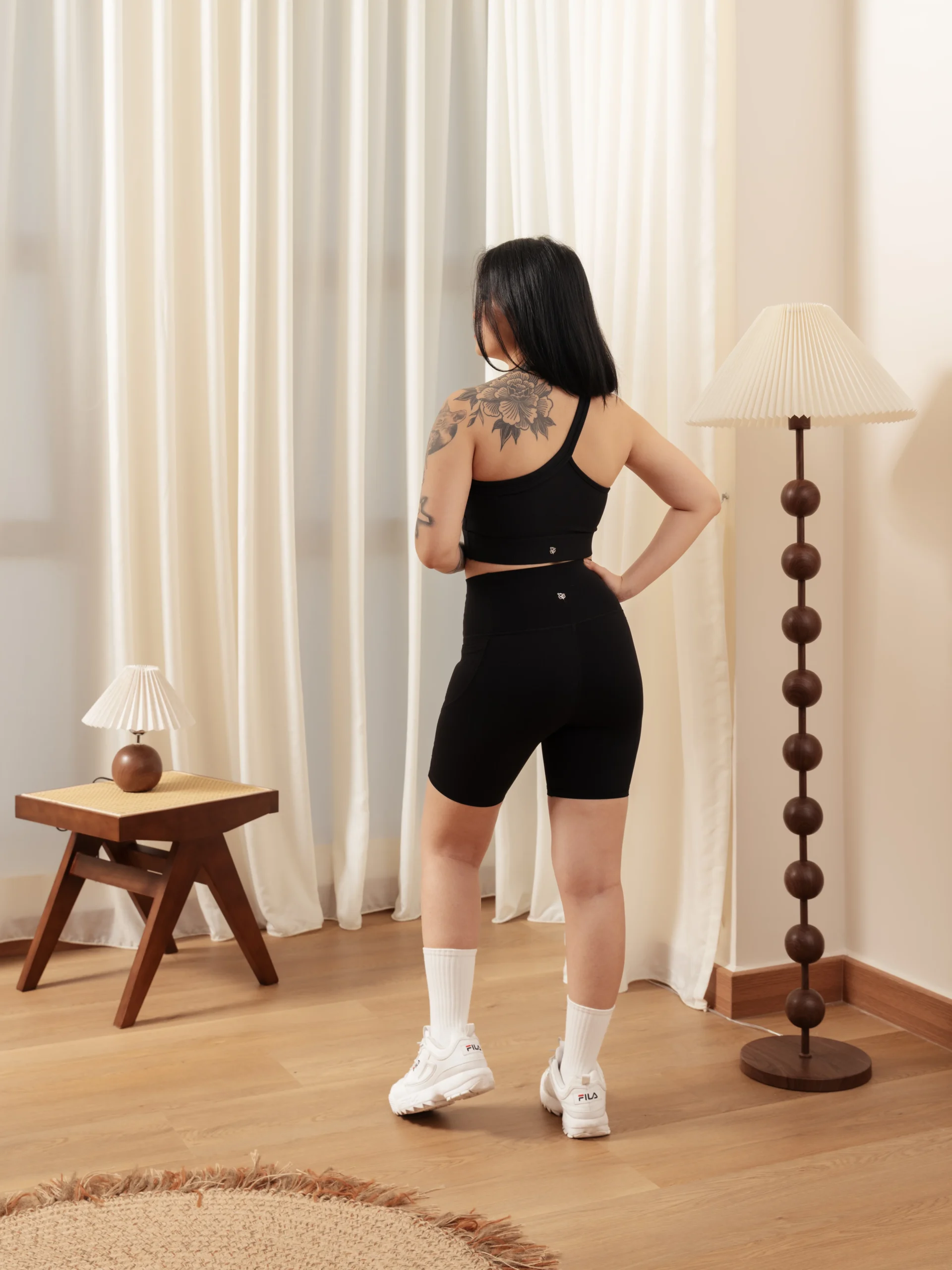 BBEE U_27 Asymmetrical-Ribbed Strappy-Bra-Light-Support