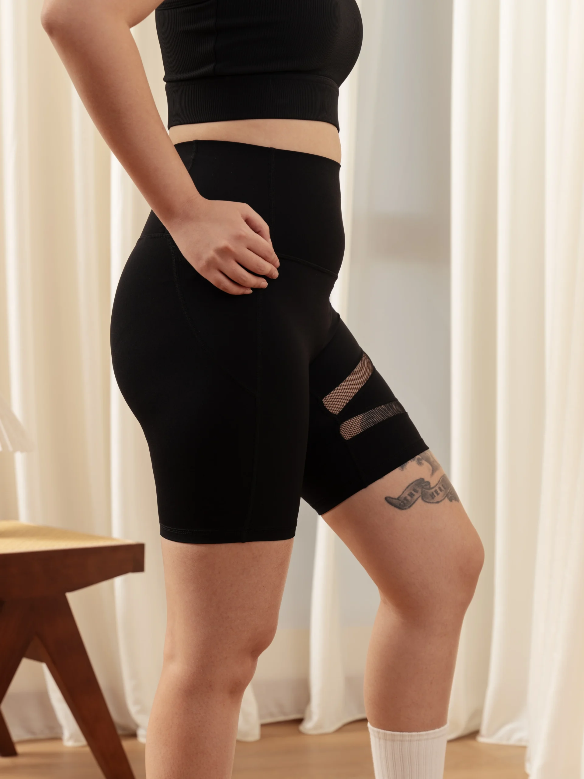 BBEE U_30 Asymmetrical-Ribbed Strappy-Bra-Light-Support